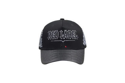 [Red Label Edition] Black Sophisticated Hat With Reflective Wings.