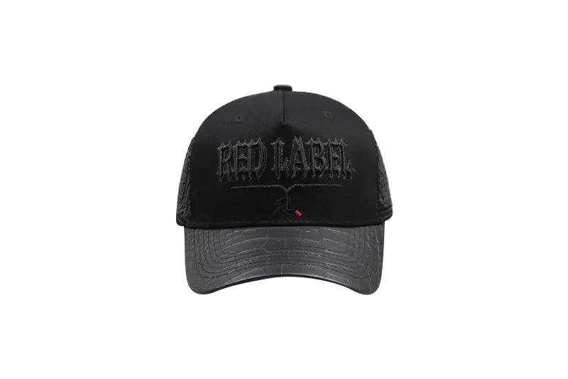 [Red Label Edition] Black Sophisticated Hat With Reflective Wings.