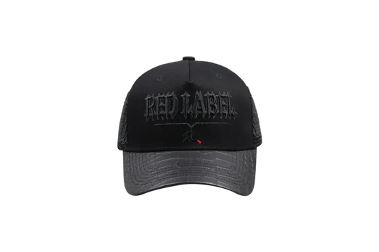 [Red Label Edition] Black Sophisticated Hat With Reflective Wings.